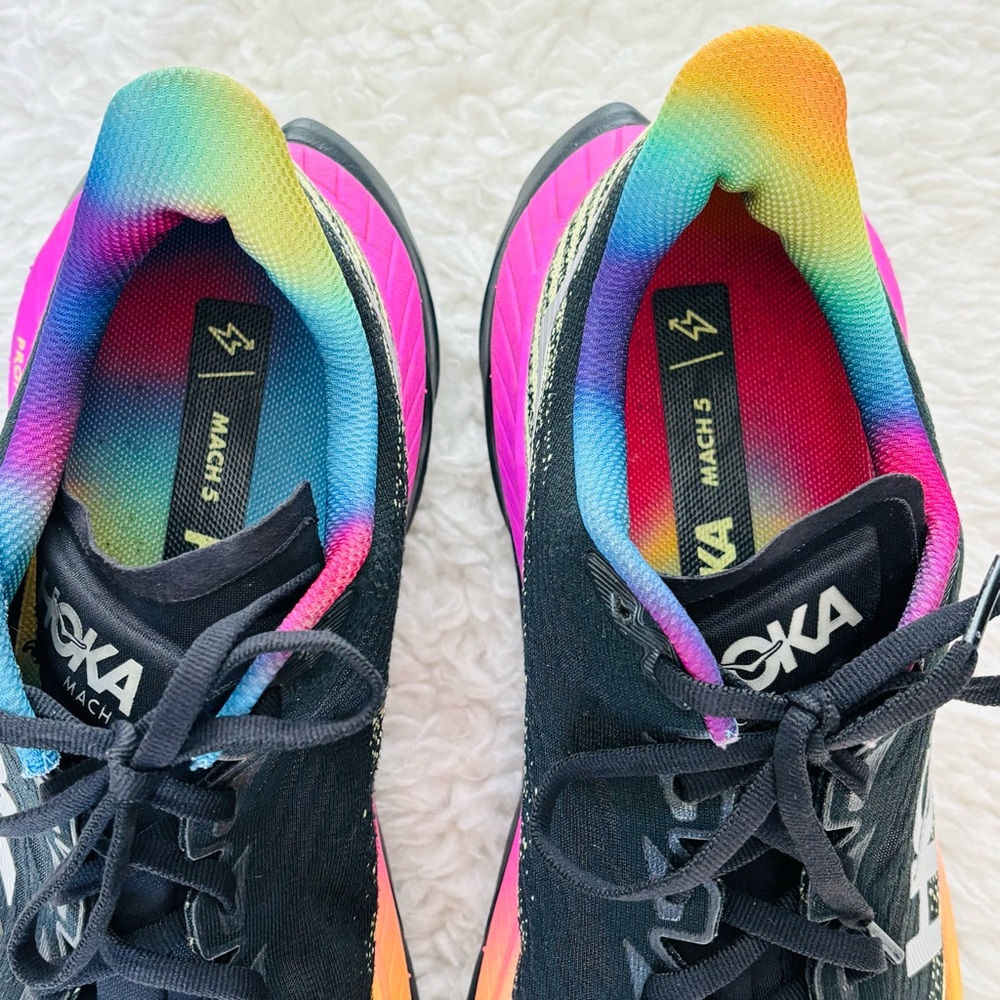 Hoka One Profly Black with Vibrant Accents Running Shoes size US 11 D - Picture 10 of 12